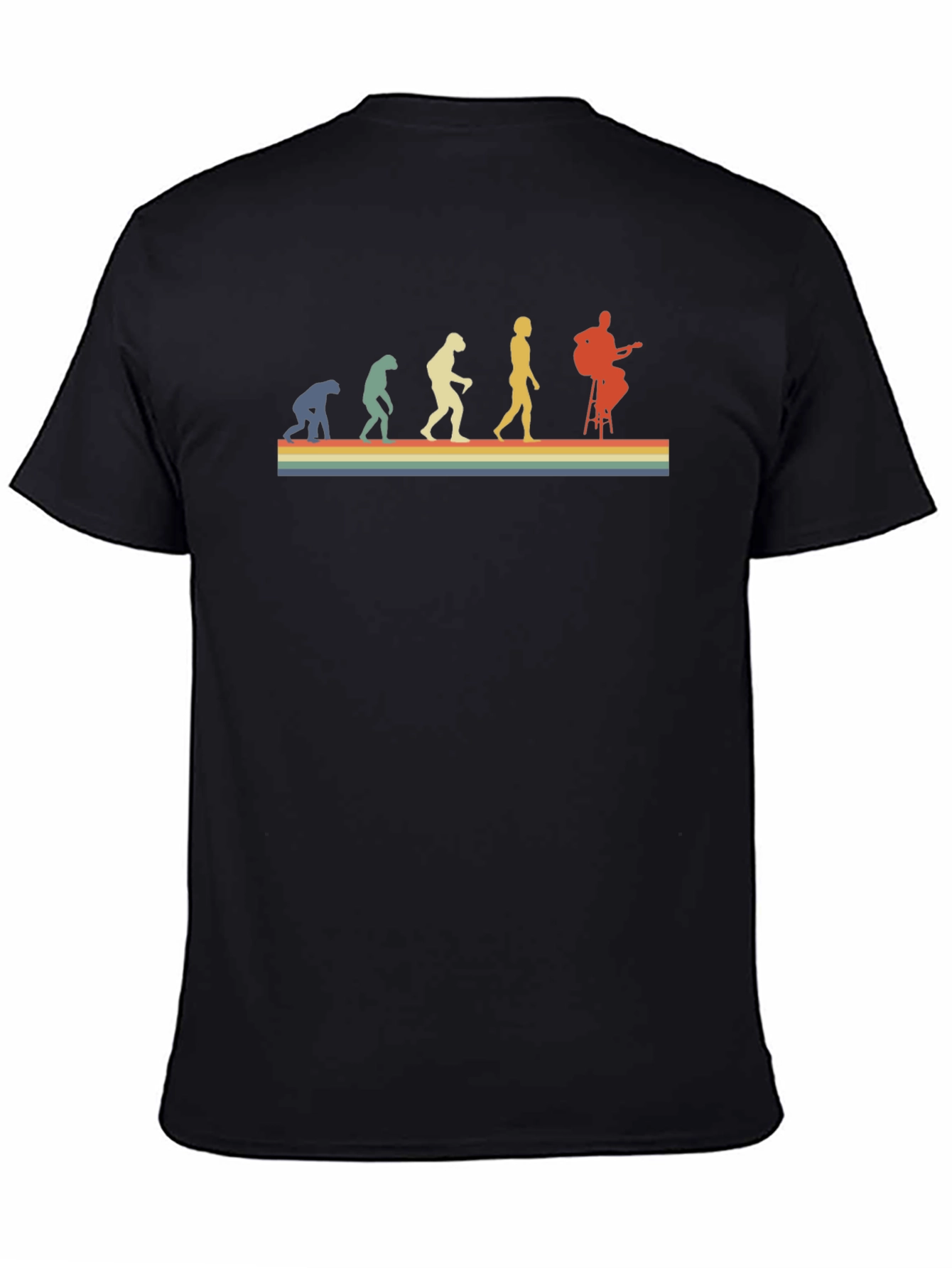 Evolution of Guitarist Black T-Shirt