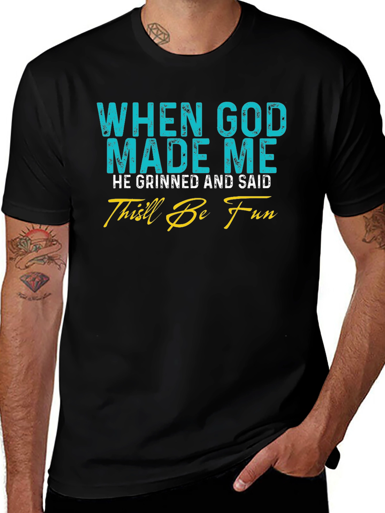 Funny God Made Me T-Shirt