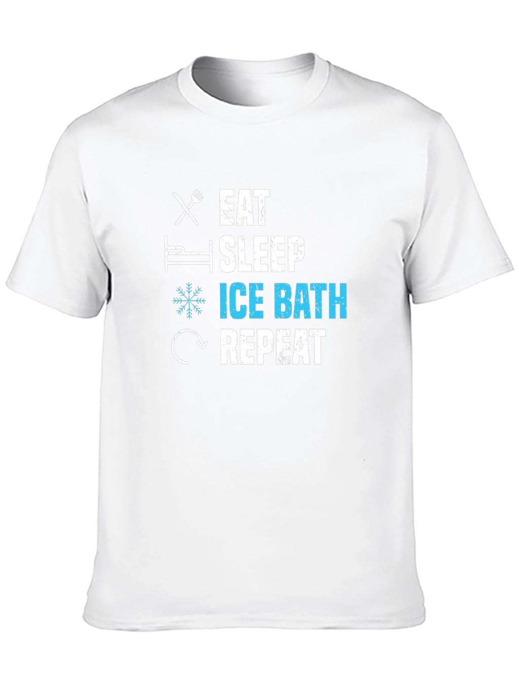 Eat Sleep Ice Bath Repeat Graphic T-Shirt