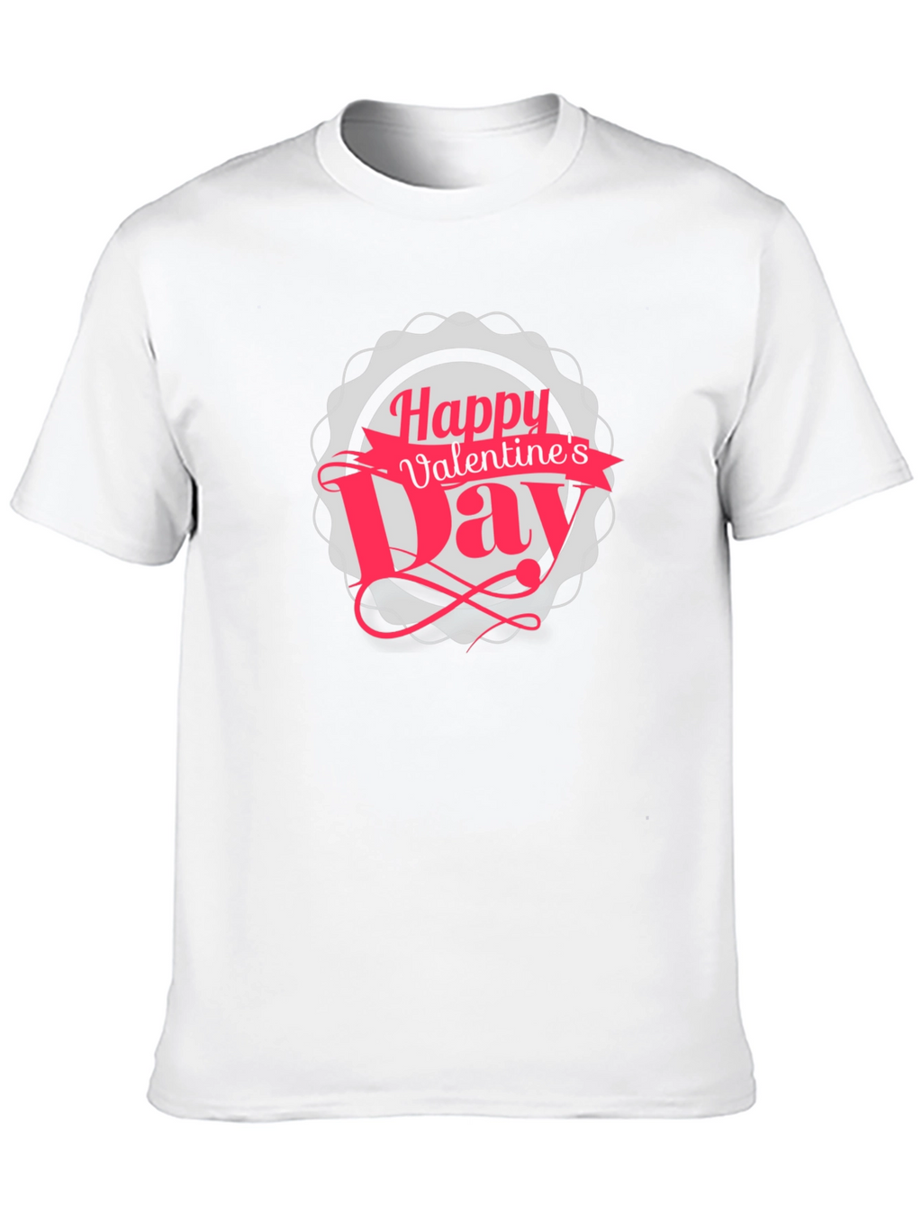 Happy Valentines Day Black T-Shirt