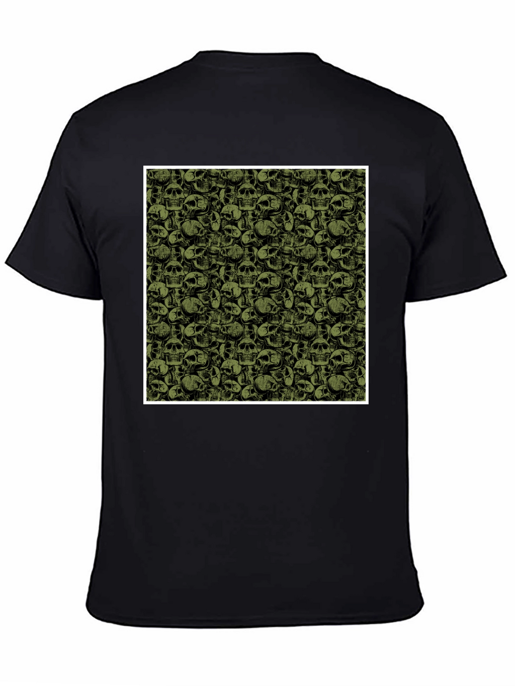 Skull Pattern Tee - Dark & Edgy Style