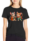 Cute Mouse Photographer Graphic Tee