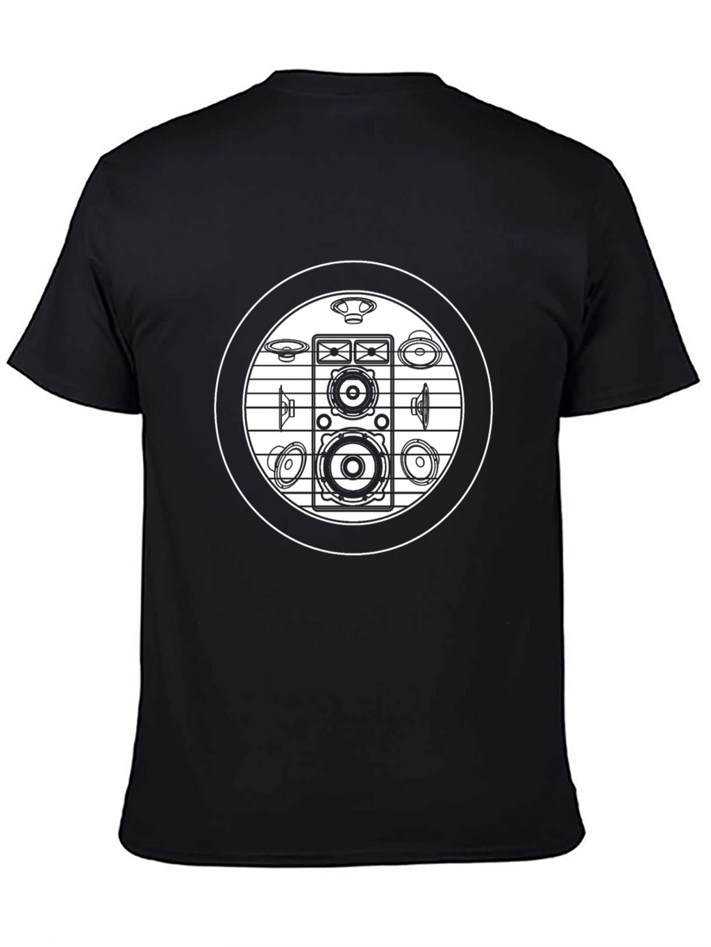 Speaker Graphic Black T-Shirt