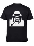 Gorilla with Hat & Pipe Graphic T-Shirt