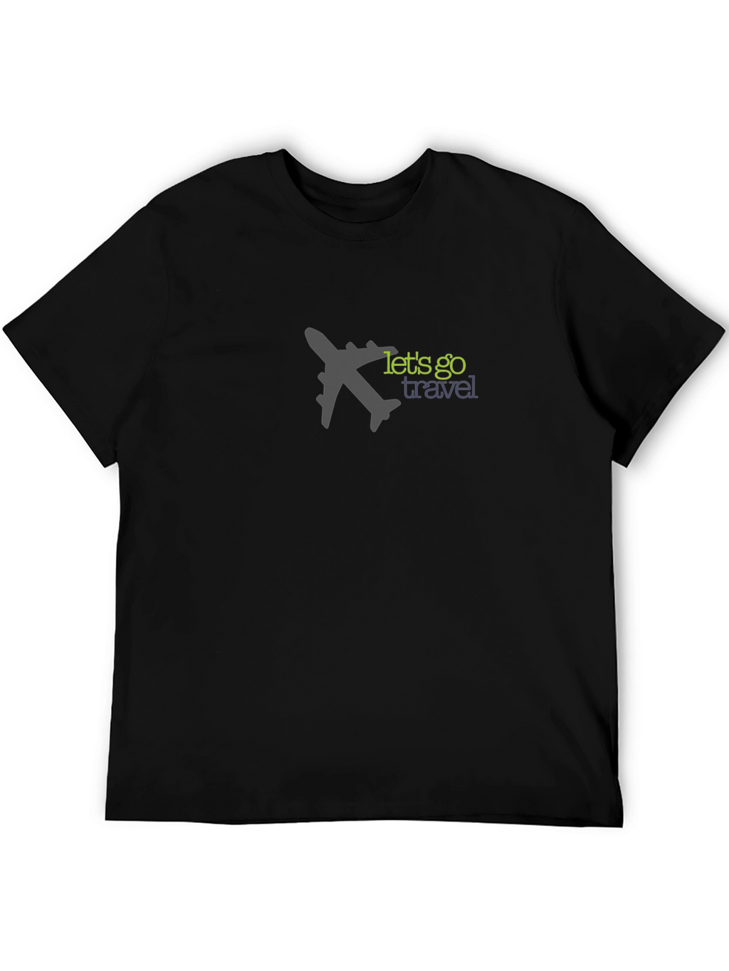 Lets Go Travel Black Tee