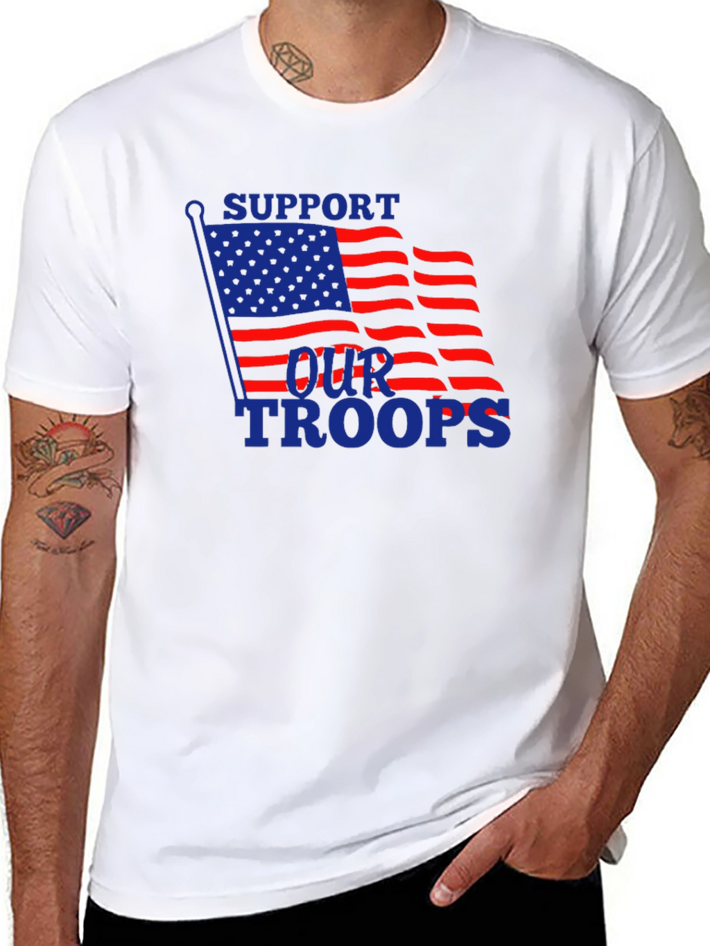 Support Our Troops Patriotic T-Shirt