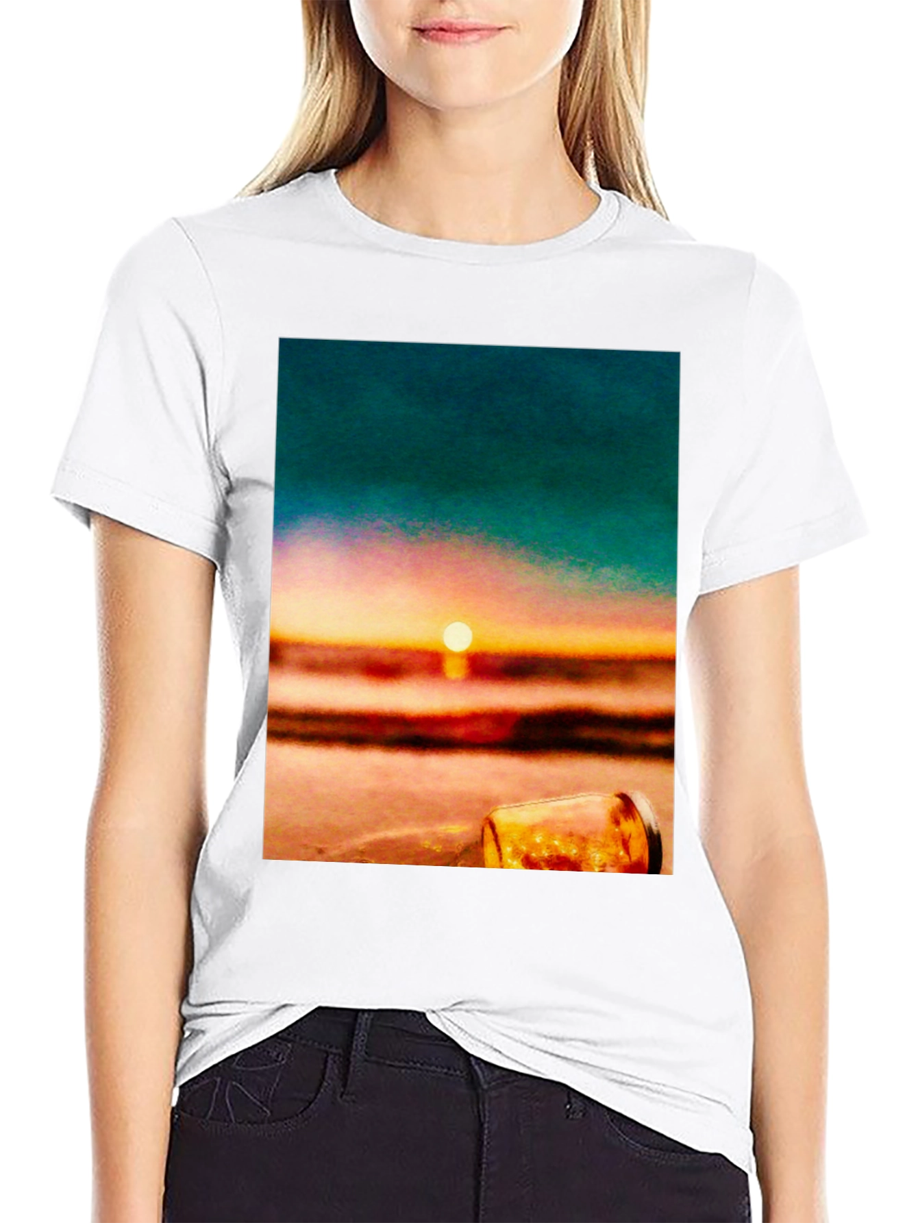 Sunset Beach Graphic Tee - Relaxed Fit
