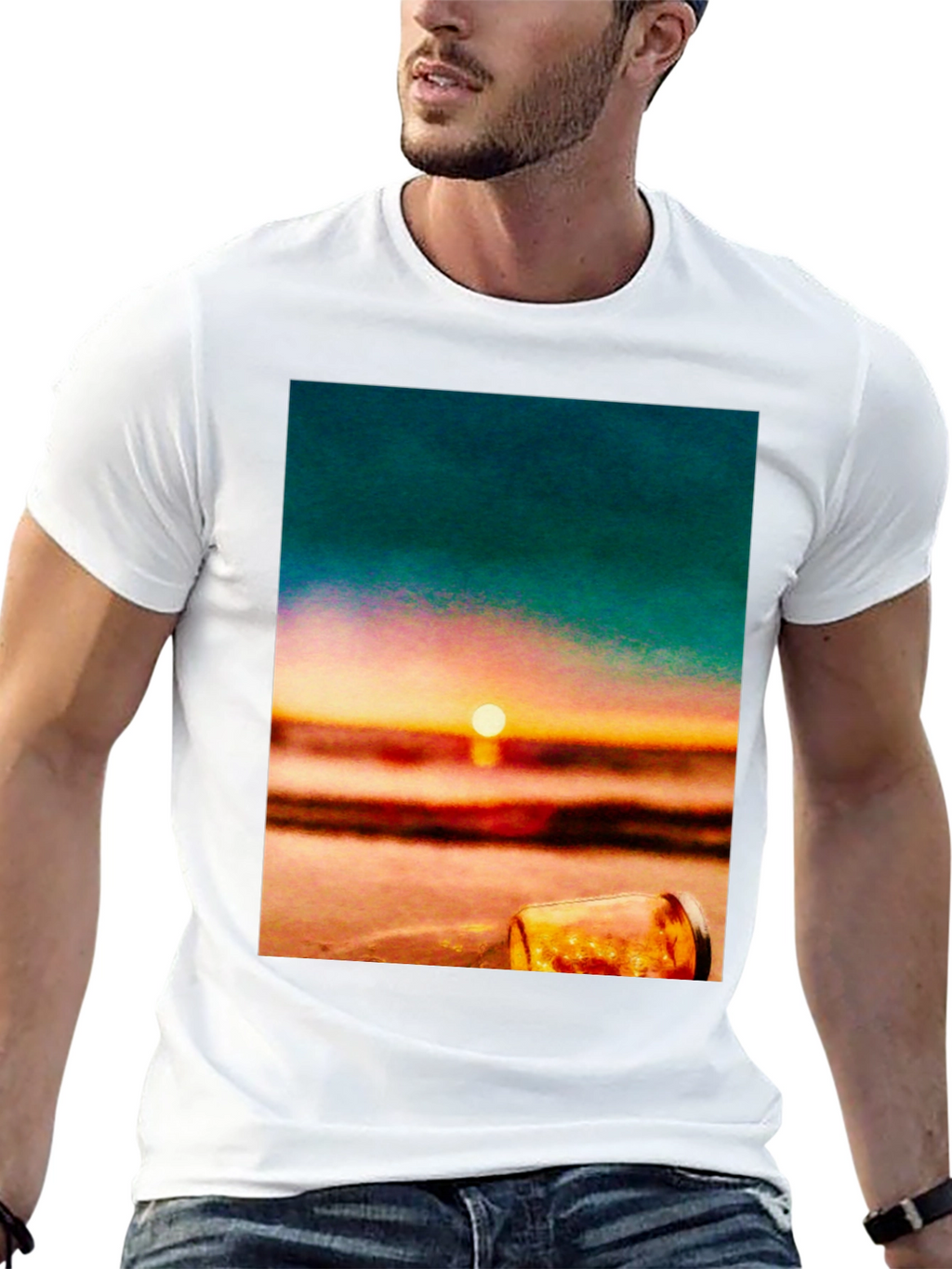 Sunset Beach Graphic Tee - Relaxed Fit