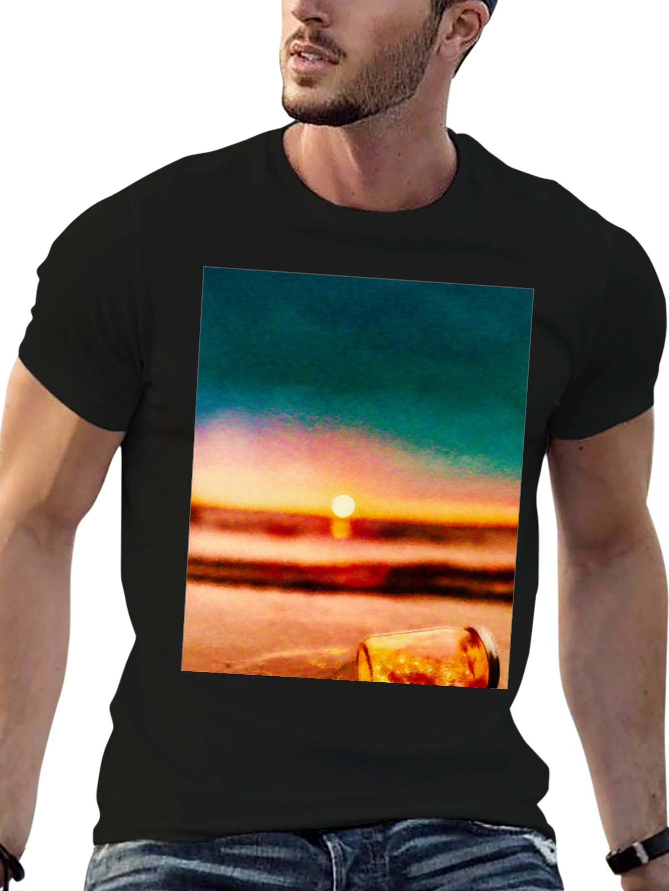 Sunset Beach Graphic Tee - Relaxed Fit