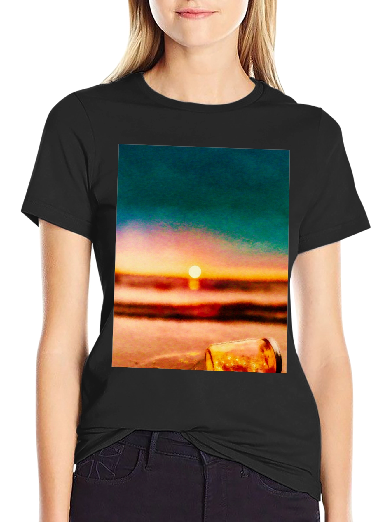 Sunset Beach Graphic Tee - Relaxed Fit