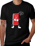 Harmonica Cartoon Graphic T-Shirt - Blow Me!