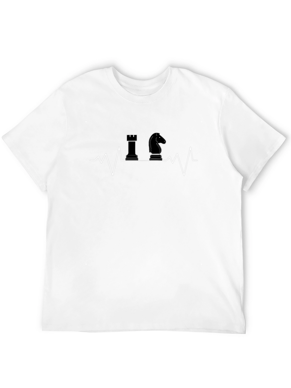 Chess Heartbeat Graphic Tee - Stylish & Unique