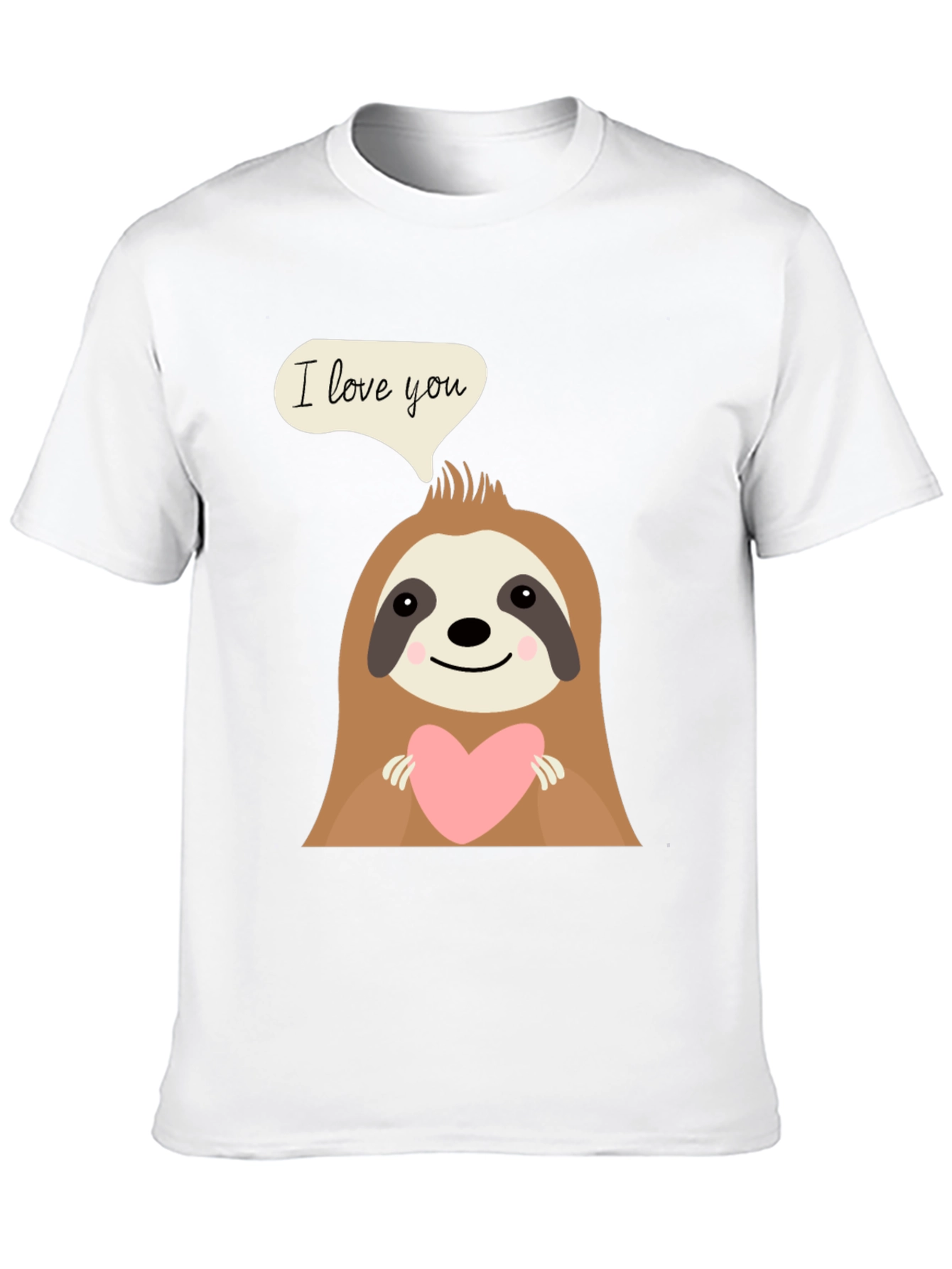 I Love You Sloth Graphic T-Shirt