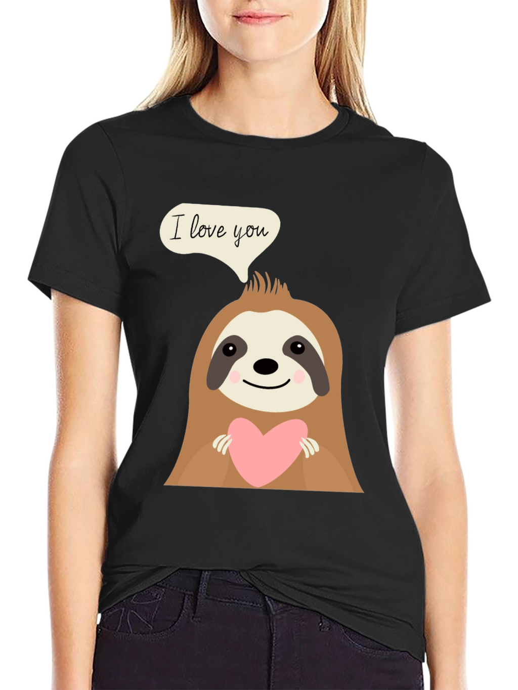 I Love You Sloth Graphic T-Shirt