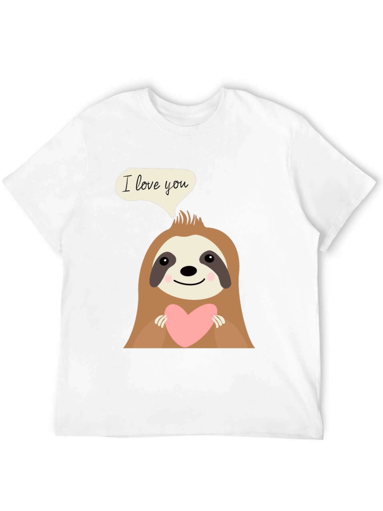 I Love You Sloth Graphic T-Shirt