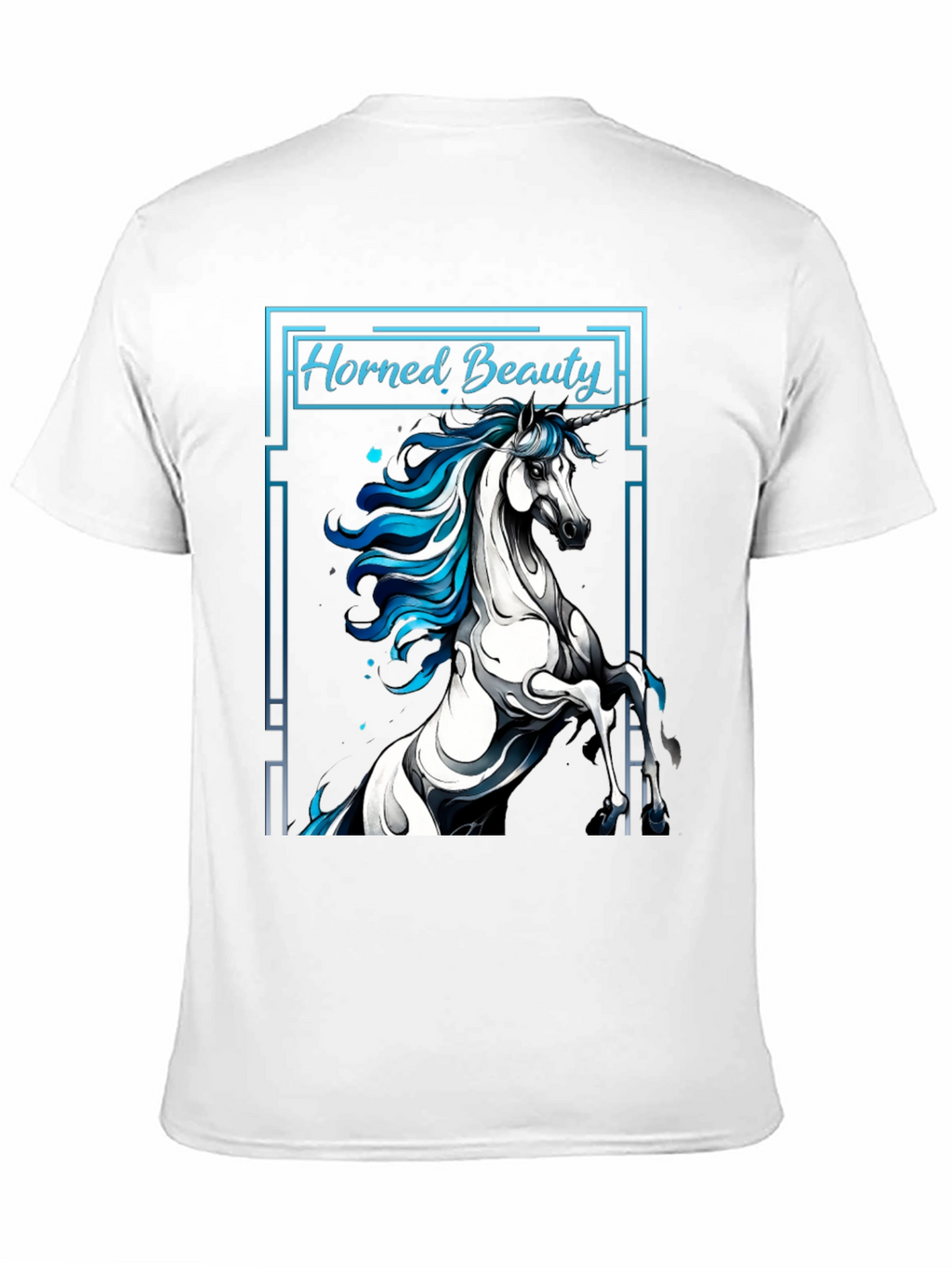 Horned Beauty Graphic Tee - Unisex Black T-Shirt