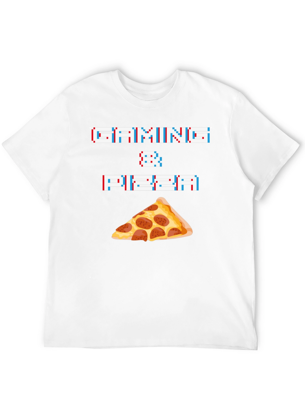 Gaming & Pizza Graphic T-Shirt - Gamer Foodie Tee