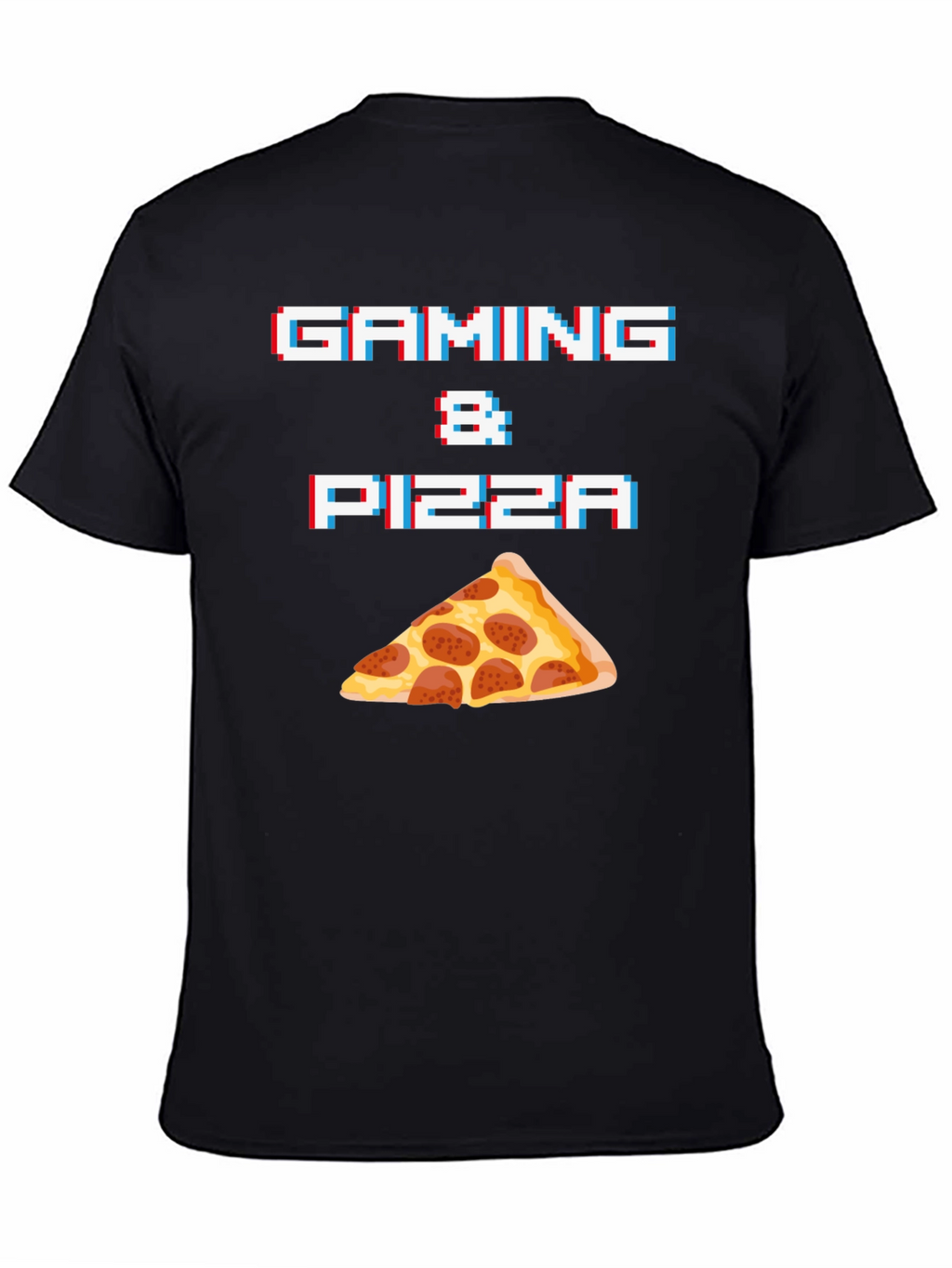 Gaming & Pizza Graphic T-Shirt - Gamer Foodie Tee