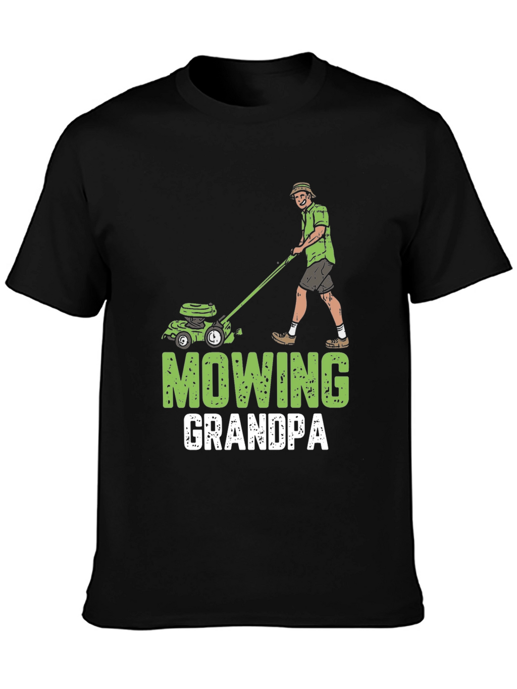 Mowing Grandpa T-Shirt - Lawn Care Humor