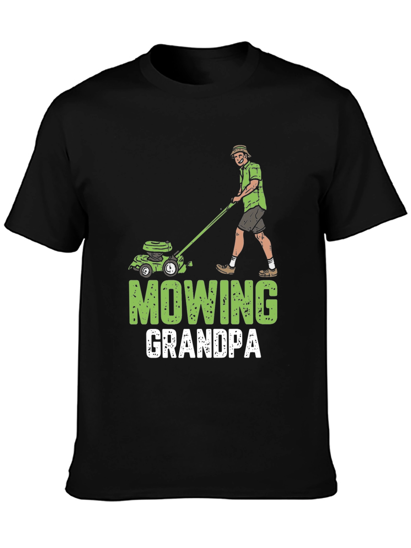Mowing Grandpa T-Shirt - Lawn Care Humor