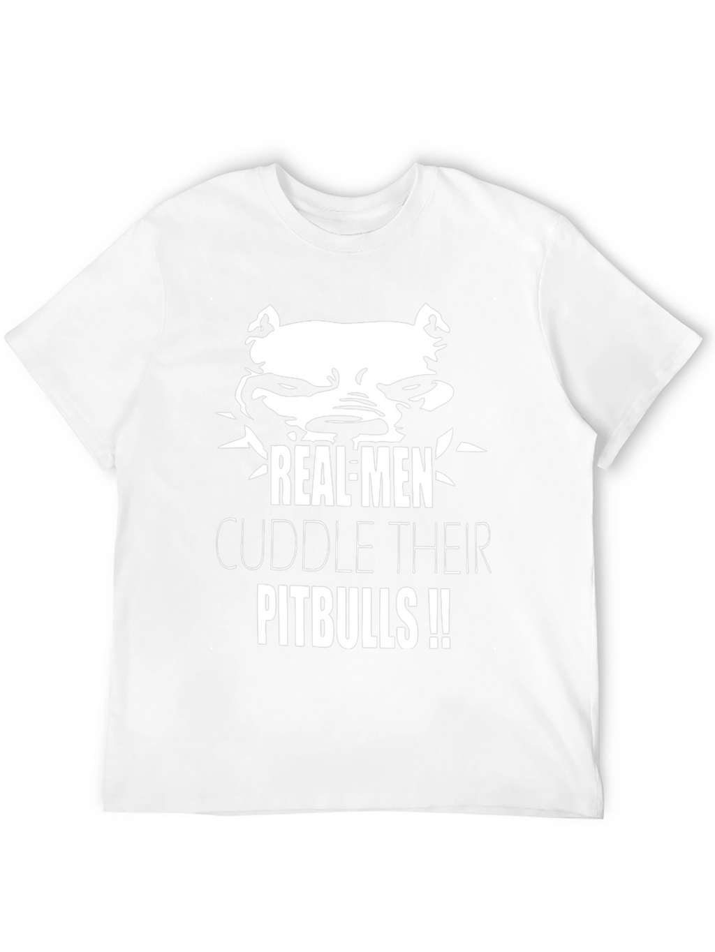 Real Men Cuddle Pitbulls T-Shirt