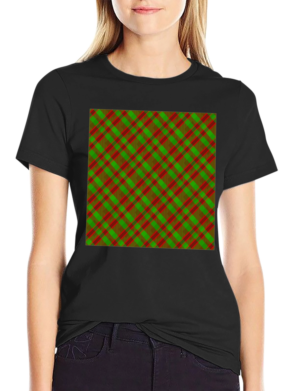 Plaid Pattern Tee