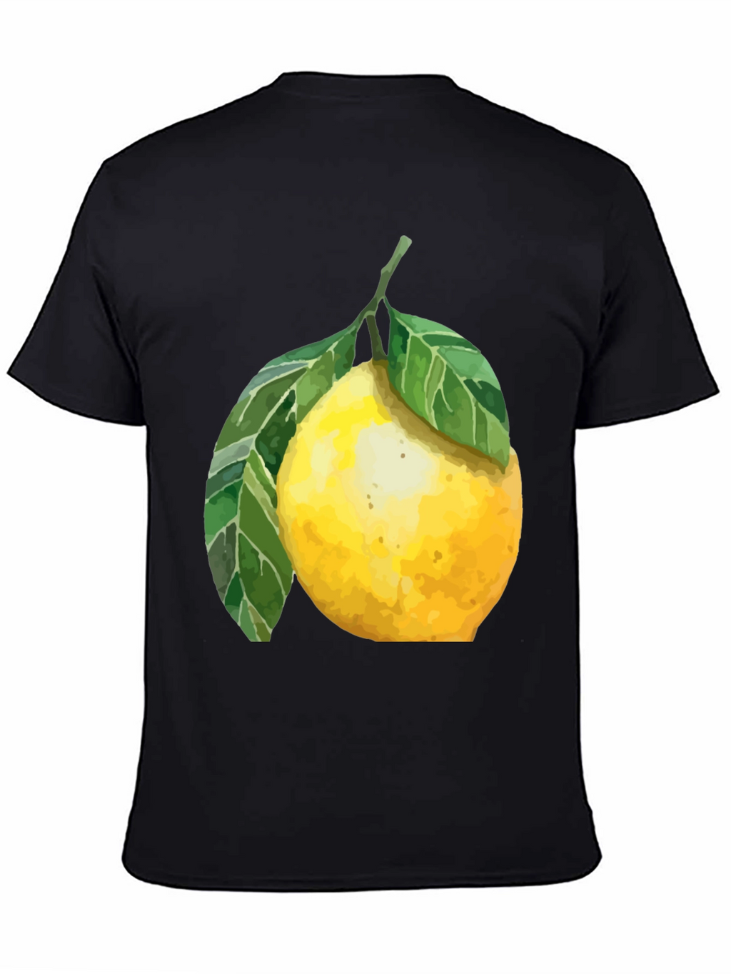 Lemon Graphic T-Shirt - Black Cotton Tee