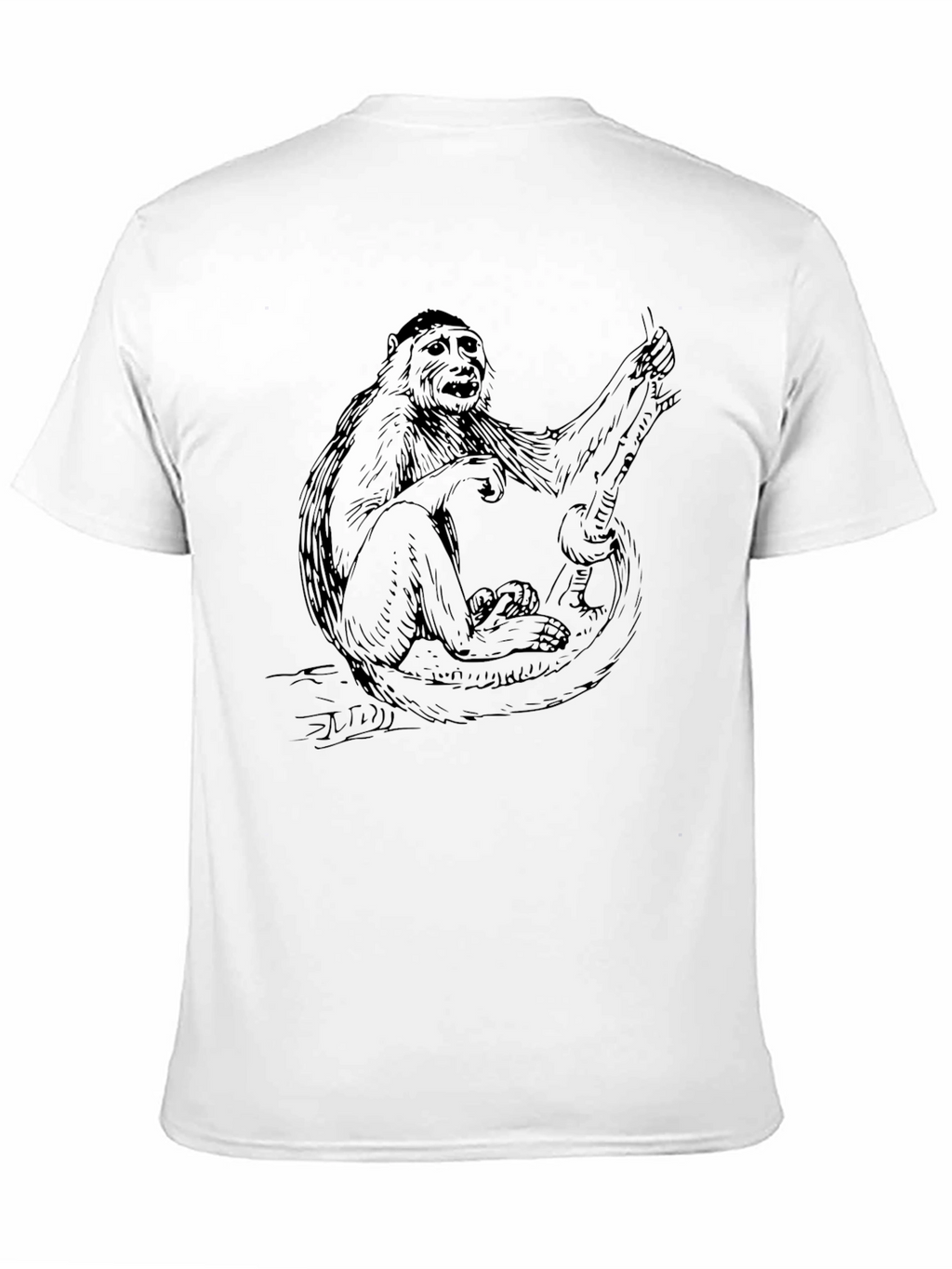 Monkey Graphic Tee - Mens Black T-Shirt