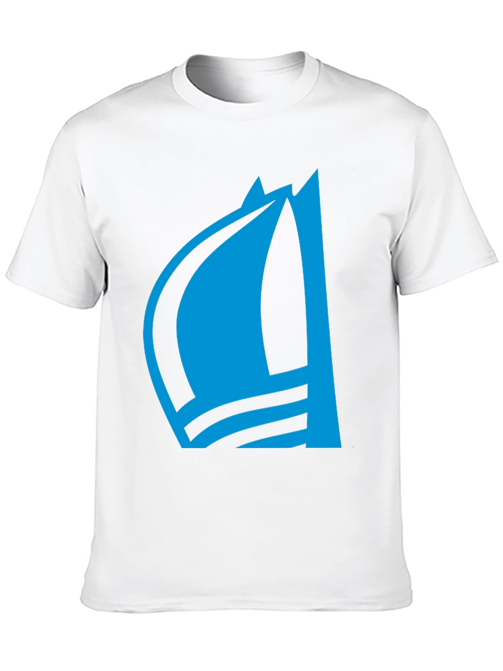 Blue Sailboat Graphic Tee - Stylish Menswear