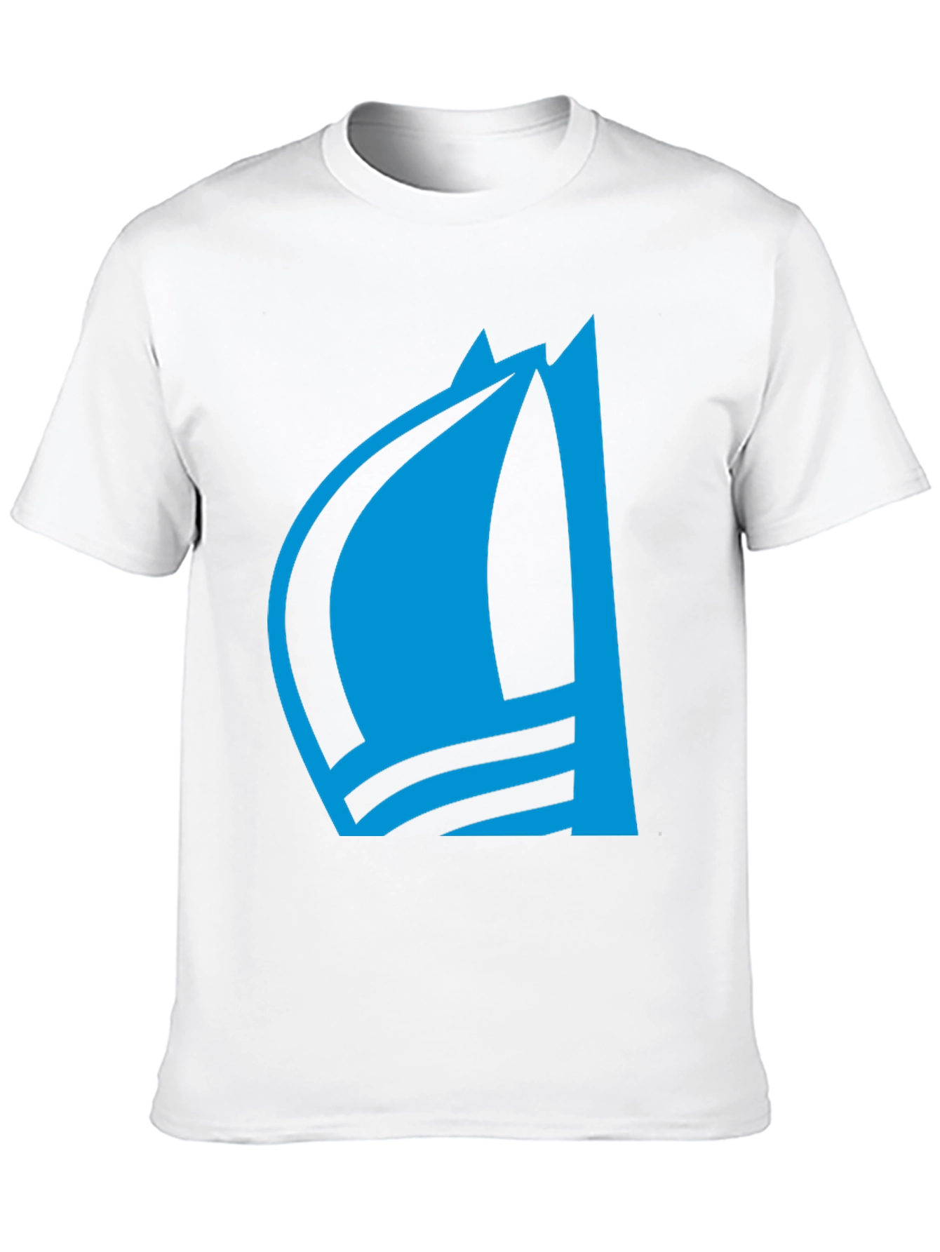 Blue Sailboat Graphic Tee - Stylish Menswear