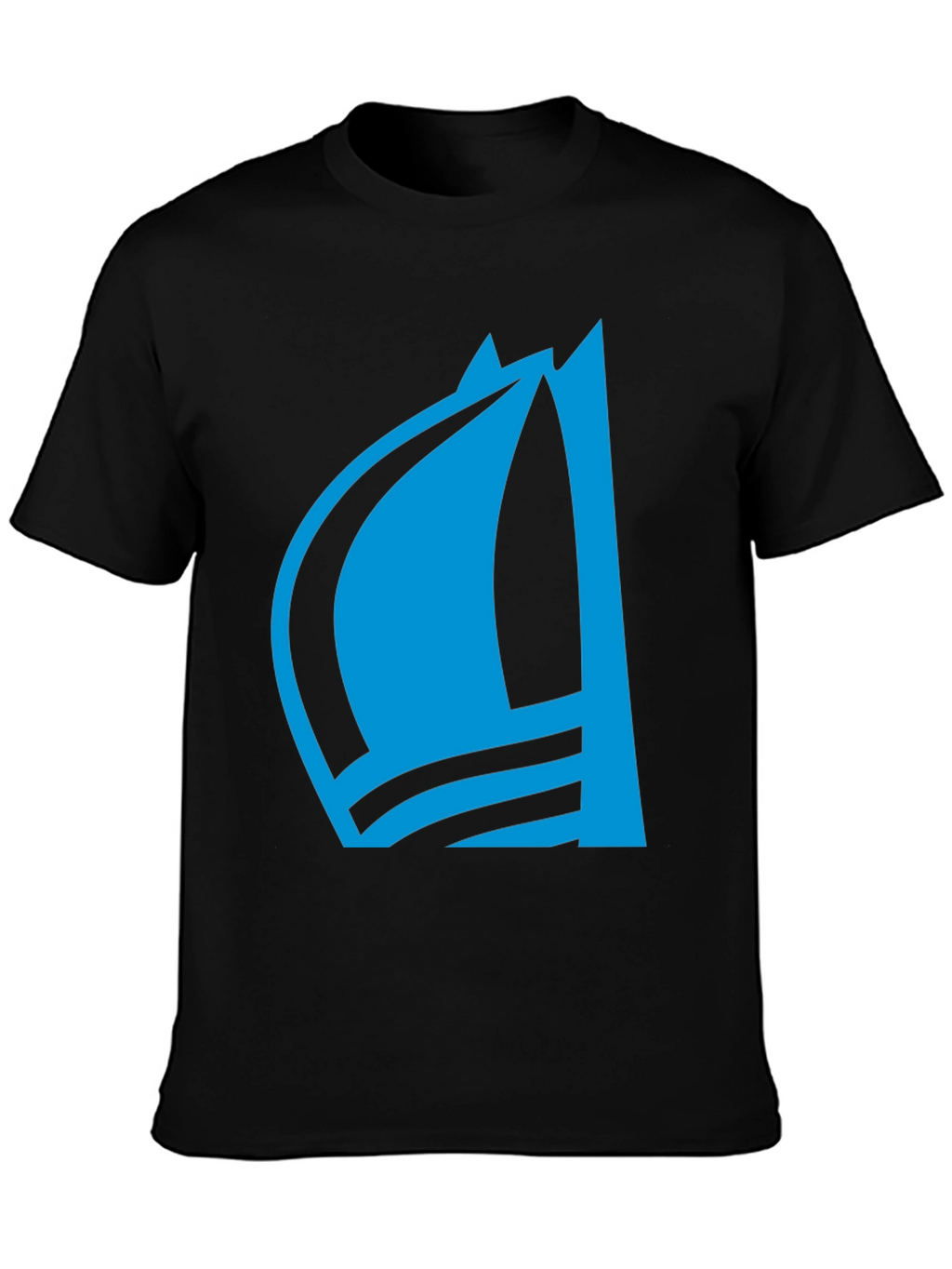 Blue Sailboat Graphic Tee - Stylish Menswear