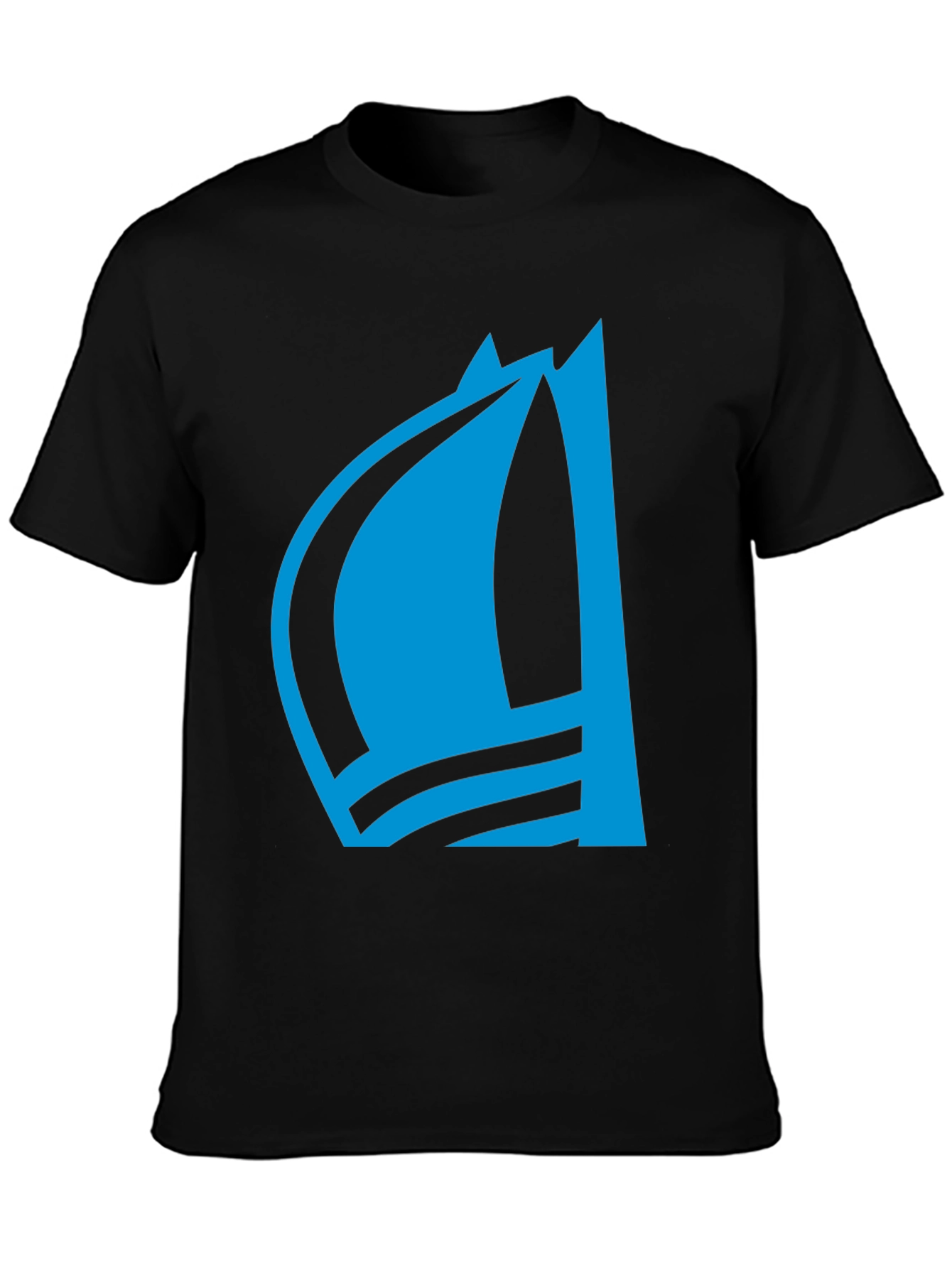 Blue Sailboat Graphic Tee - Stylish Menswear