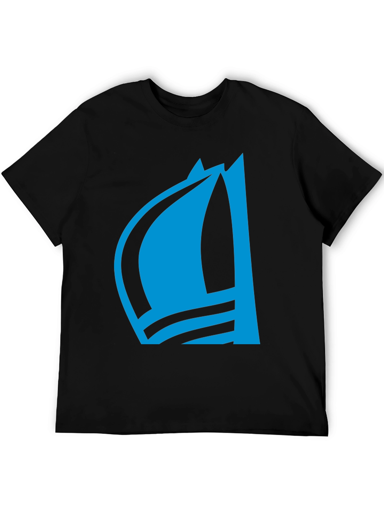 Blue Sailboat Graphic Tee - Stylish Menswear
