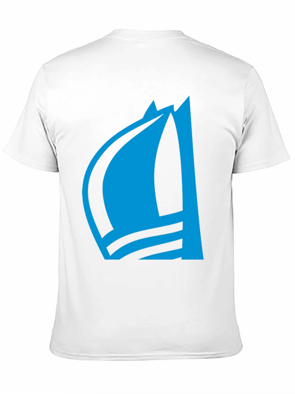 Blue Sailboat Graphic Tee - Stylish Menswear