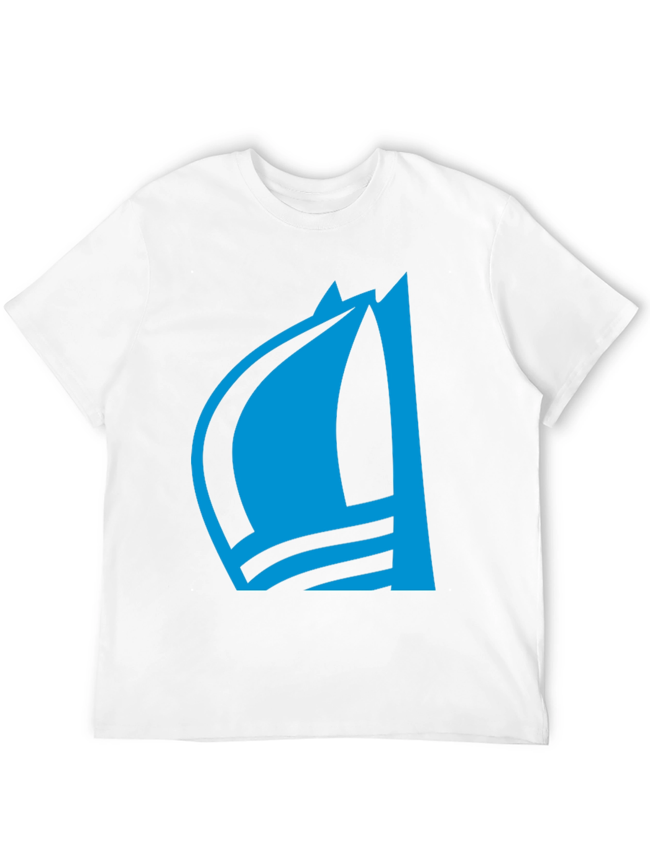 Blue Sailboat Graphic Tee - Stylish Menswear