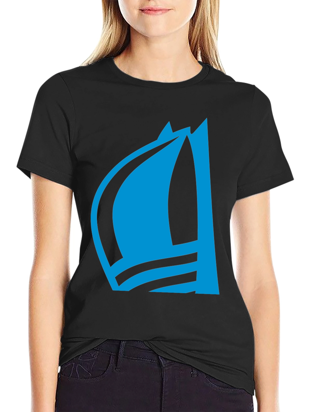 Blue Sailboat Graphic Tee - Stylish Menswear