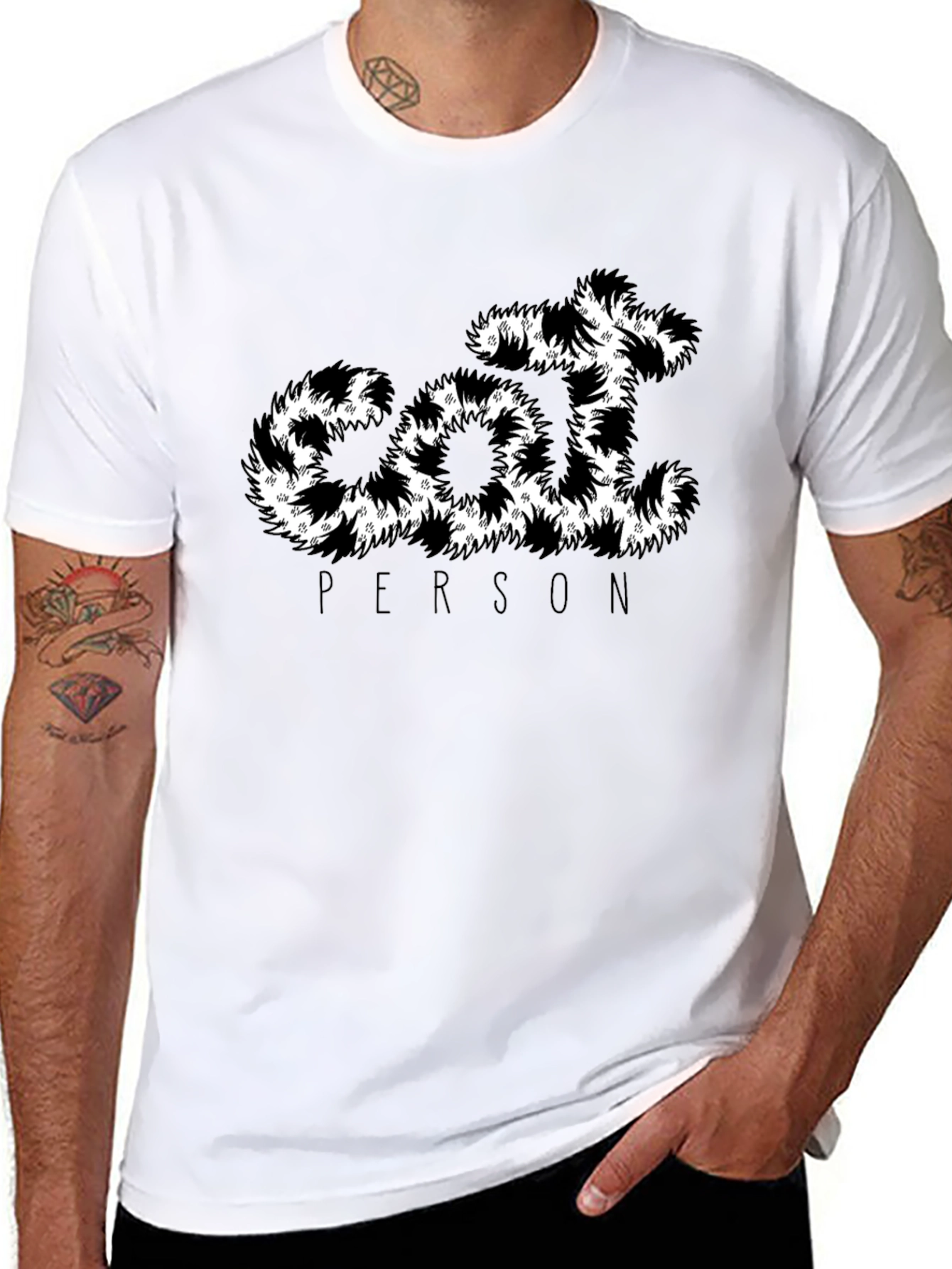 Cat Person T-Shirt - Unique Feline Design
