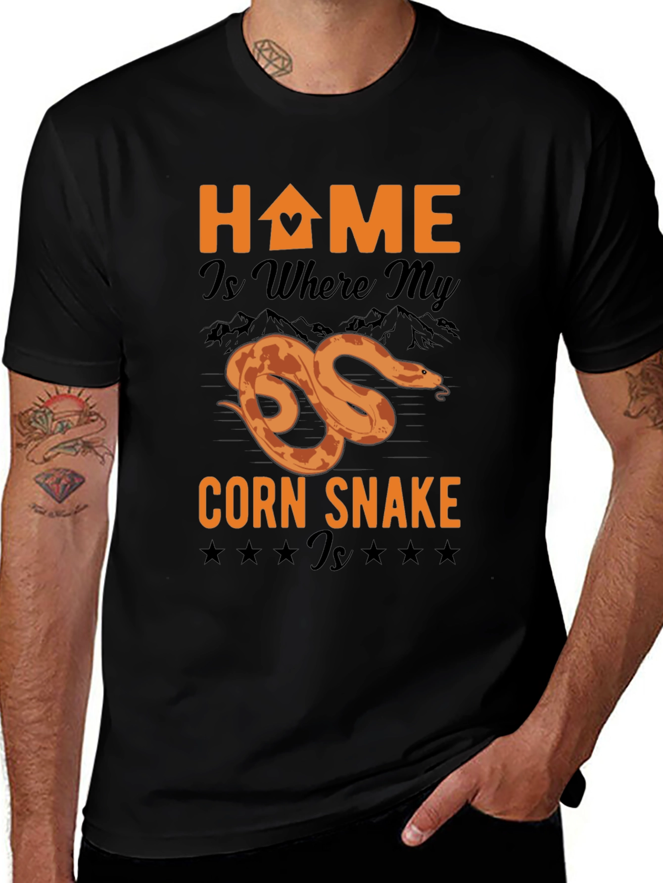 Corn Snake Home T-Shirt - Reptile Lover Tee