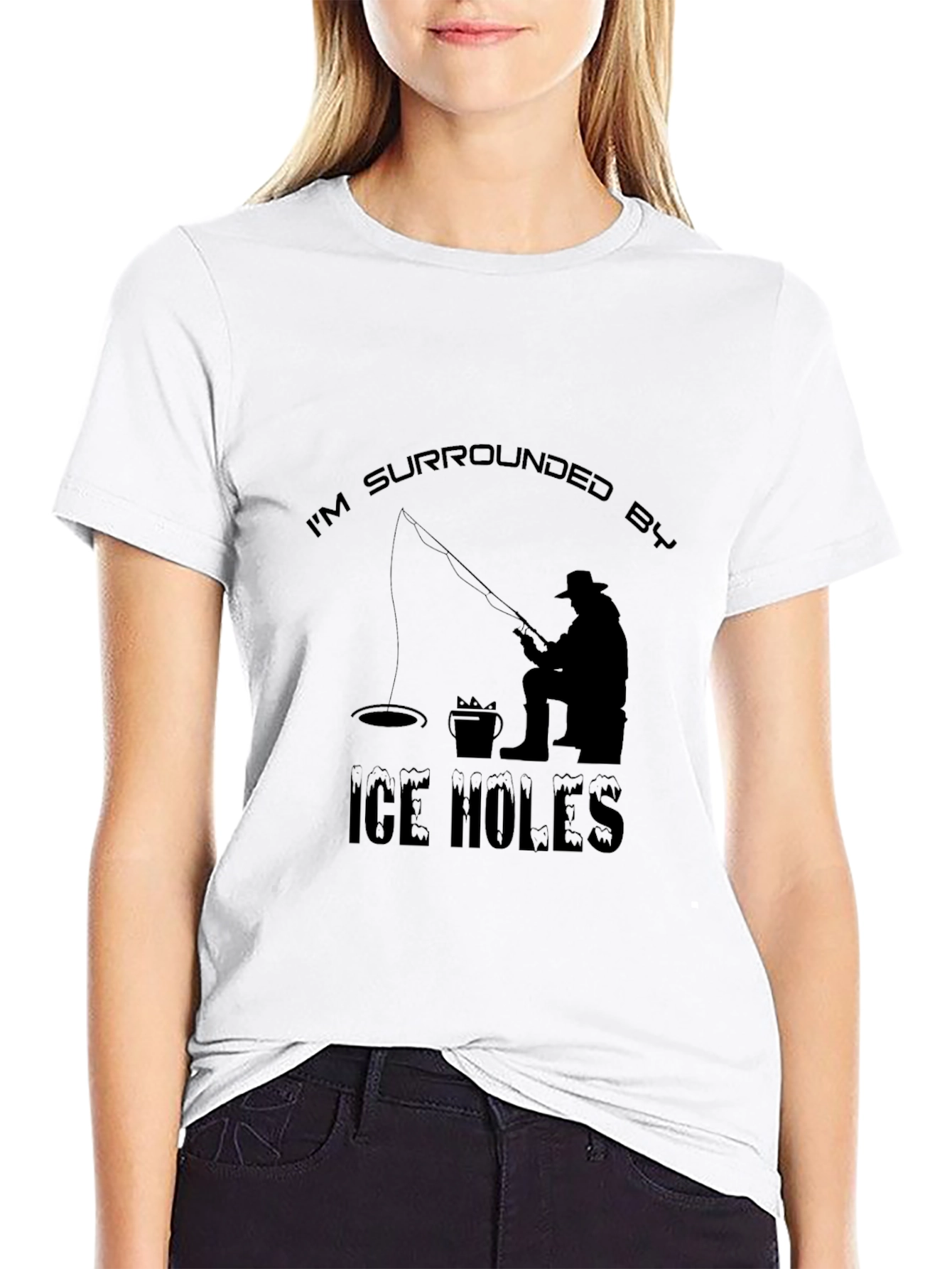 Ice Fishing Humor T-Shirt