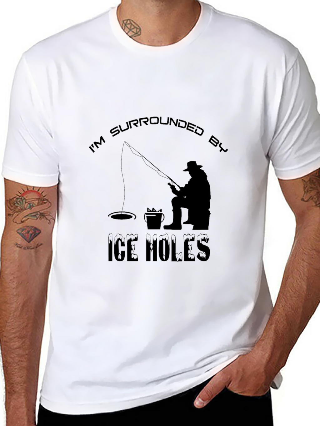 Ice Fishing Humor T-Shirt