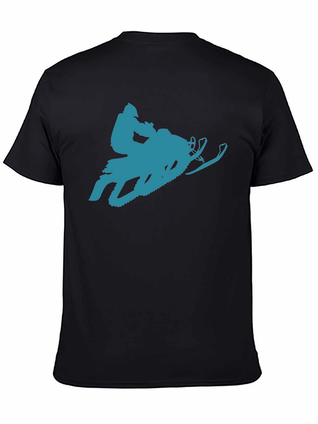 Snowmobile Graphic T-Shirt - Black