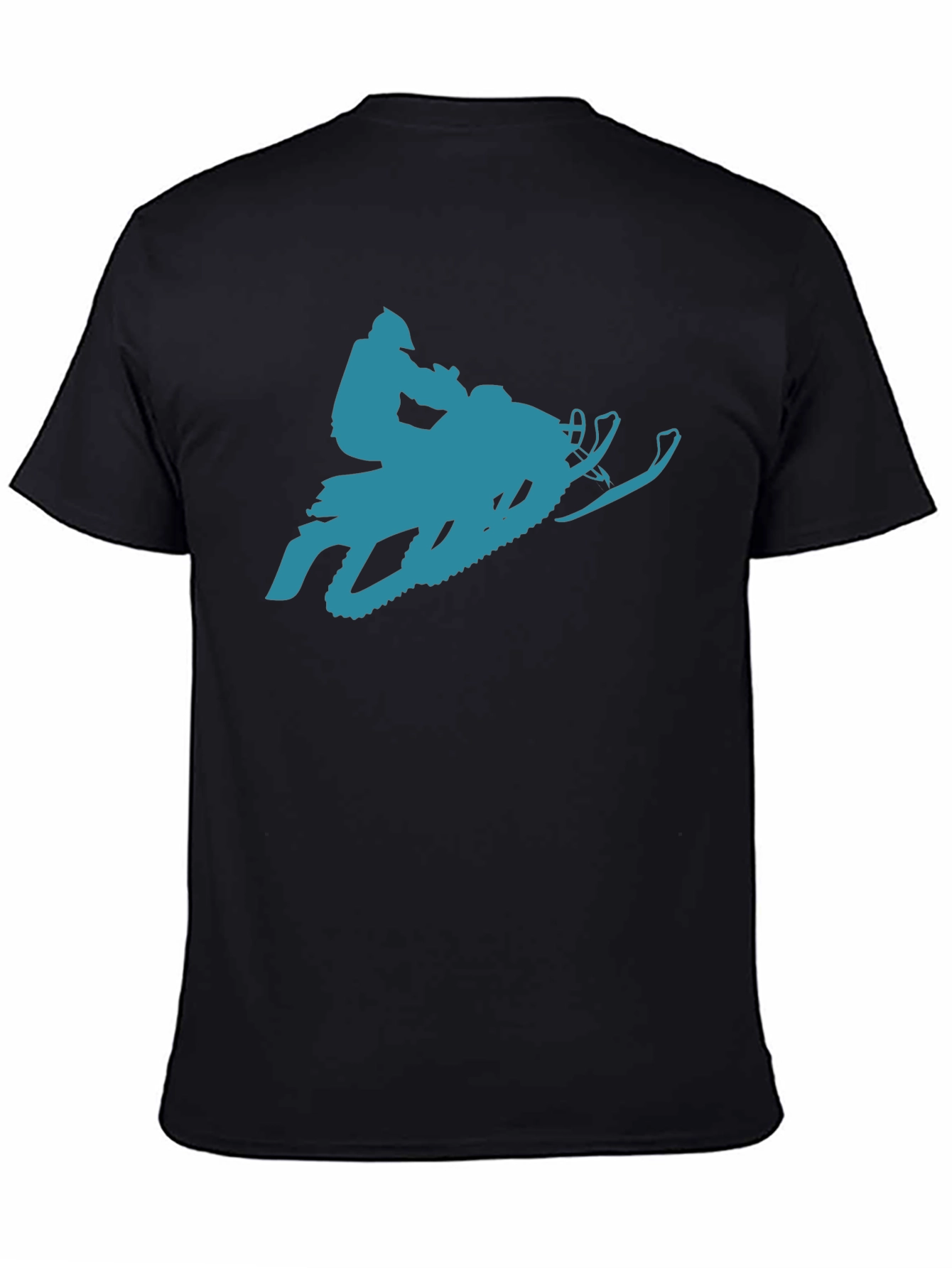 Snowmobile Graphic T-Shirt - Black
