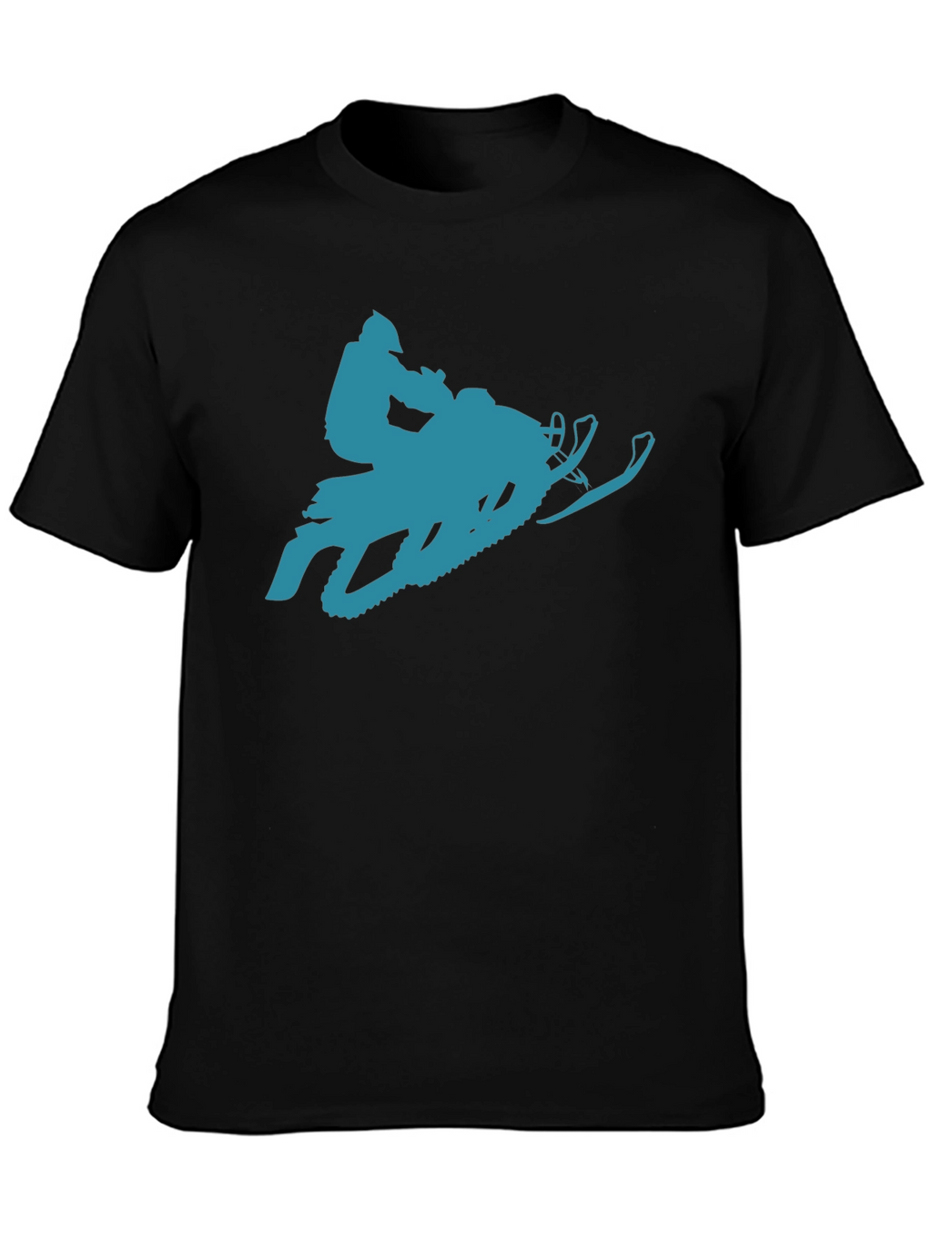 Snowmobile Graphic T-Shirt - Black