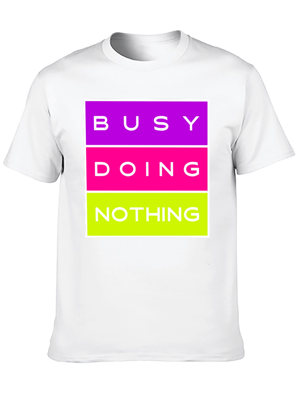 Busy Doing Nothing Graphic Tee - Black