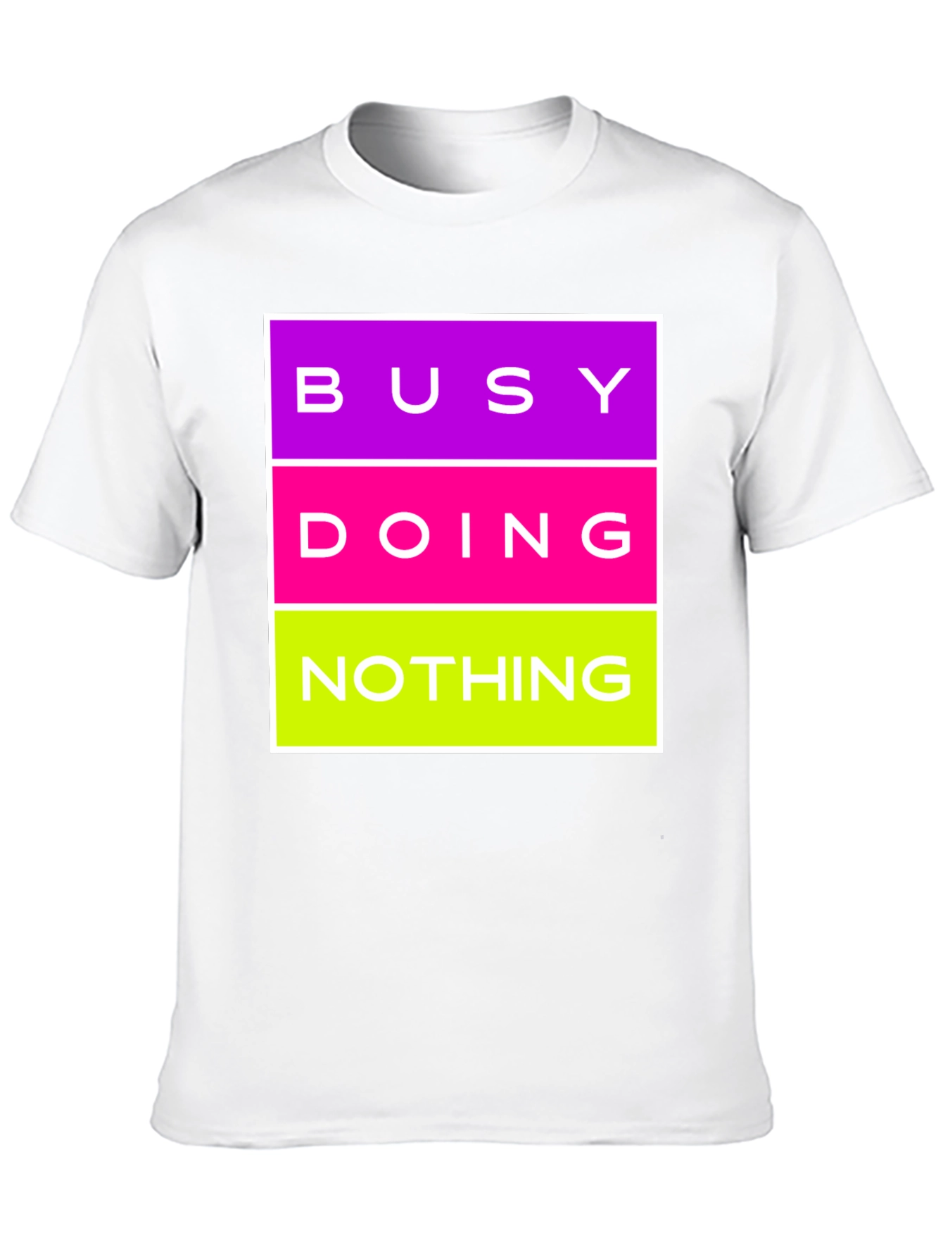 Busy Doing Nothing Graphic Tee - Black