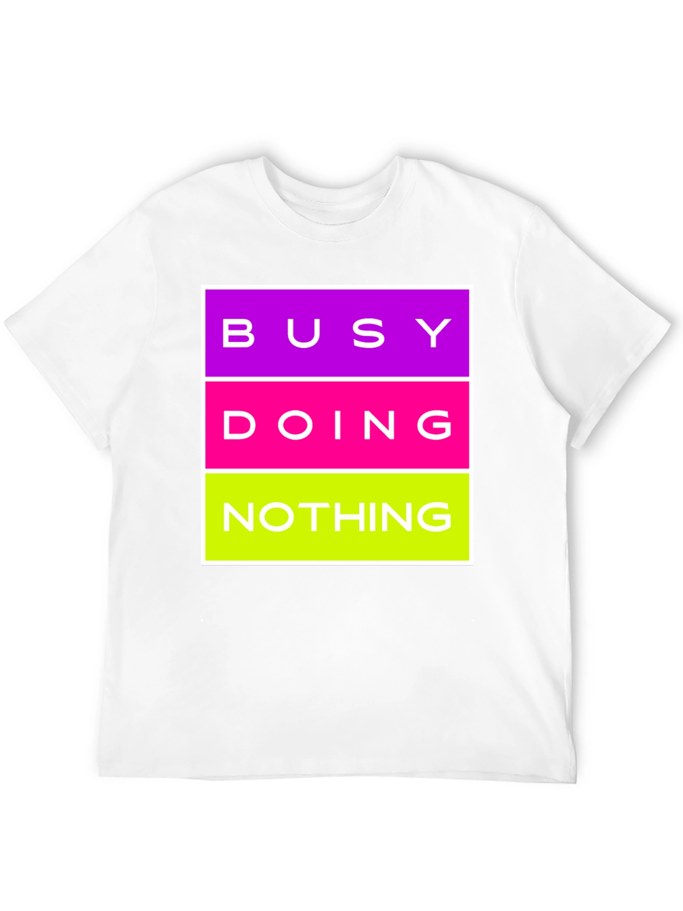 Busy Doing Nothing Graphic Tee - Black