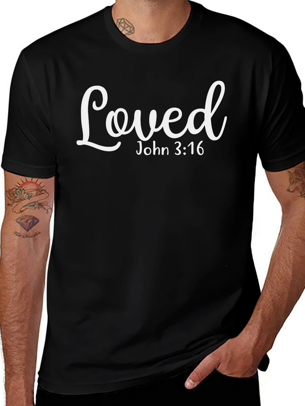 Loved John 3:16 Christian T-Shirt