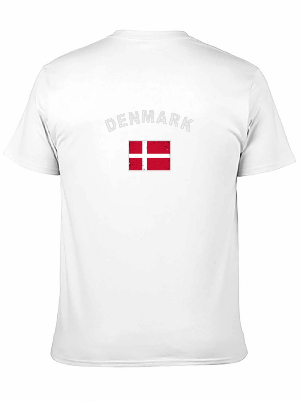 Denmark Flag Graphic T-Shirt - Distressed Design