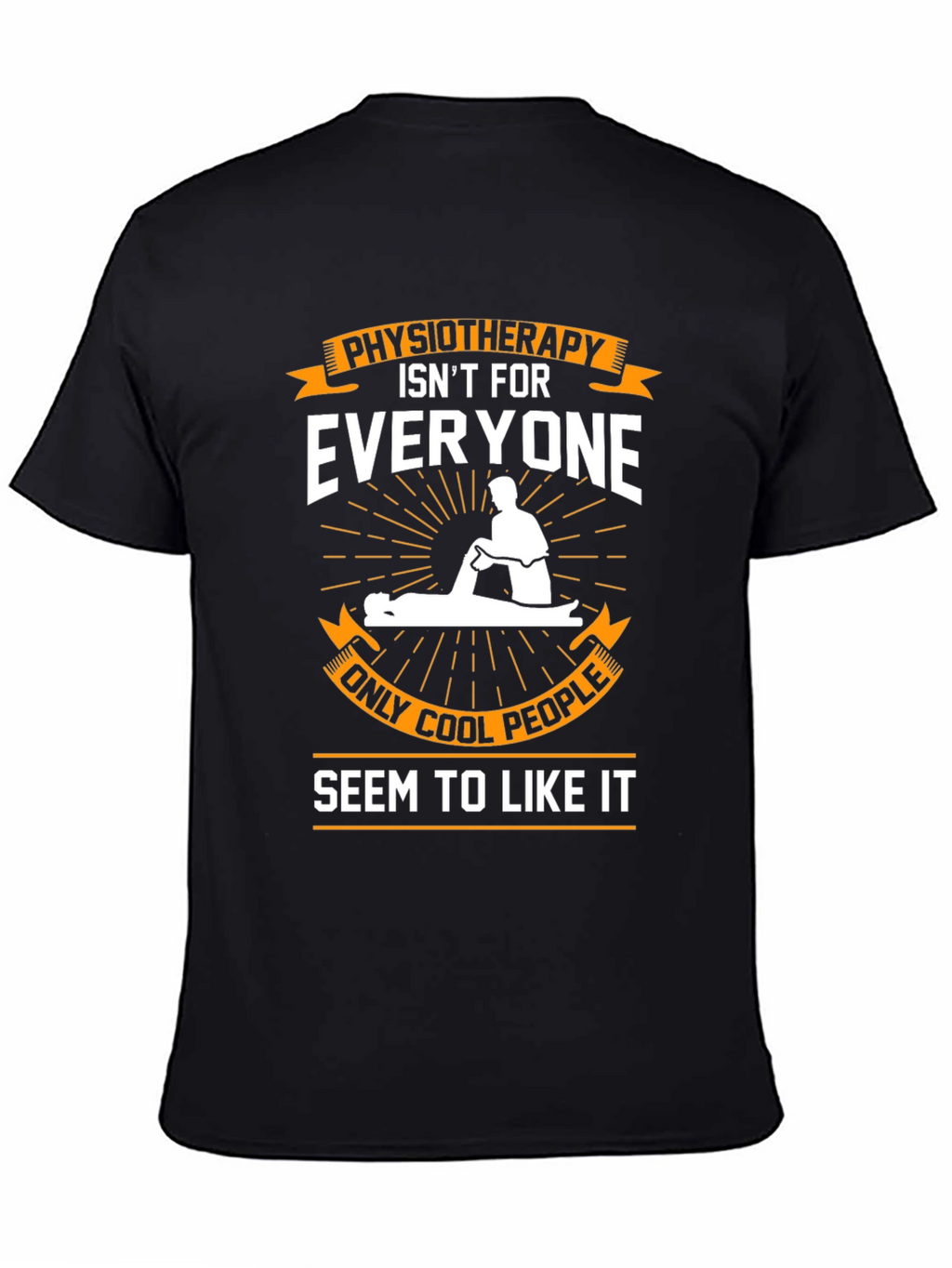 Physiotherapy Cool People Black T-Shirt