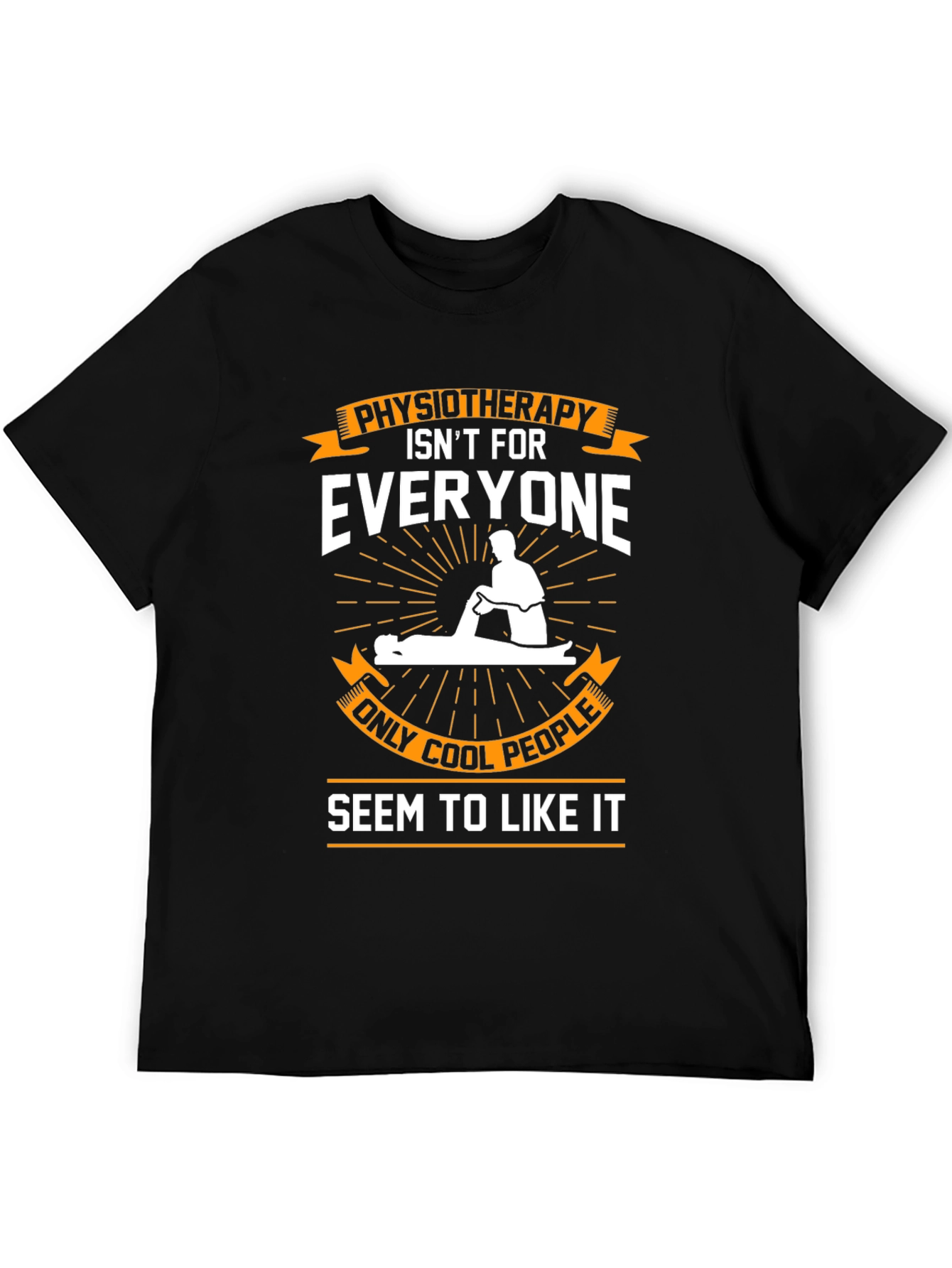 Physiotherapy Cool People Black T-Shirt